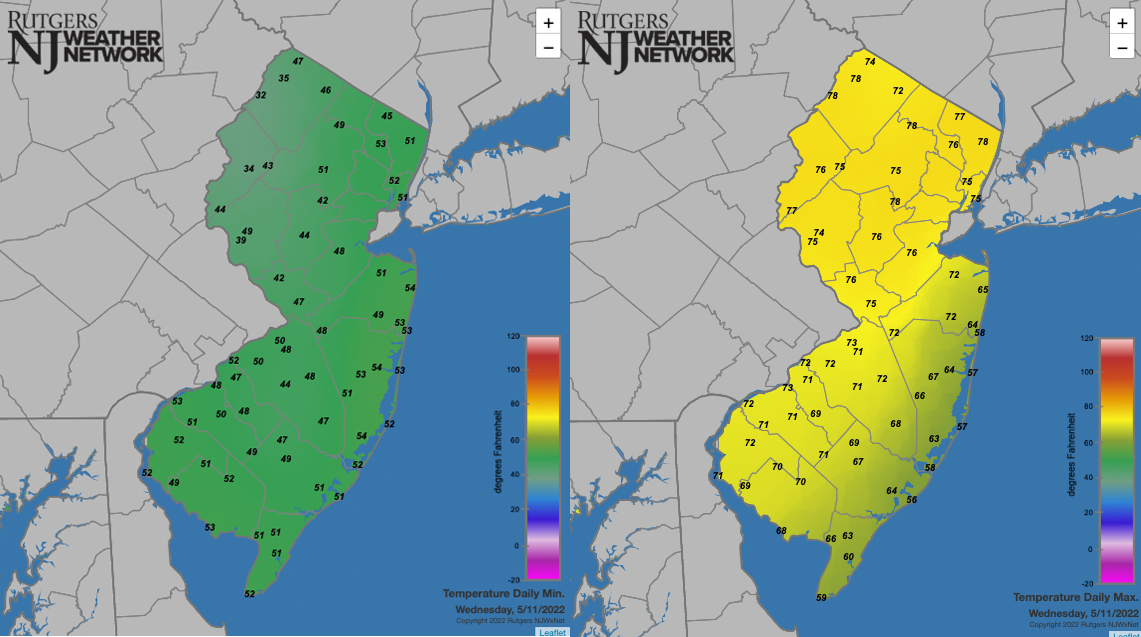 The Weather and Climate in New Jersey