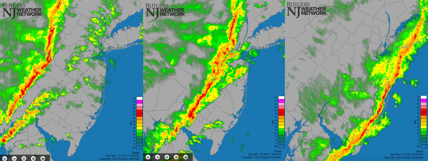 NWS radar on November 15th