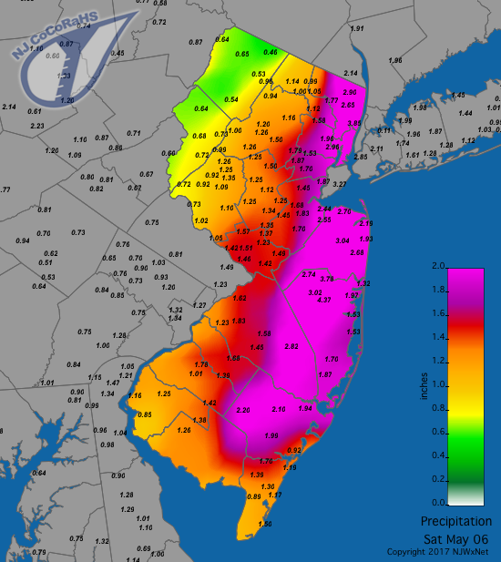 nj rainfall totals henri