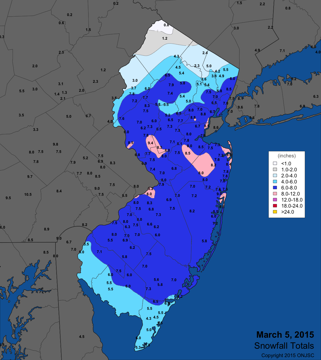 cherry hill nj rainfall totals