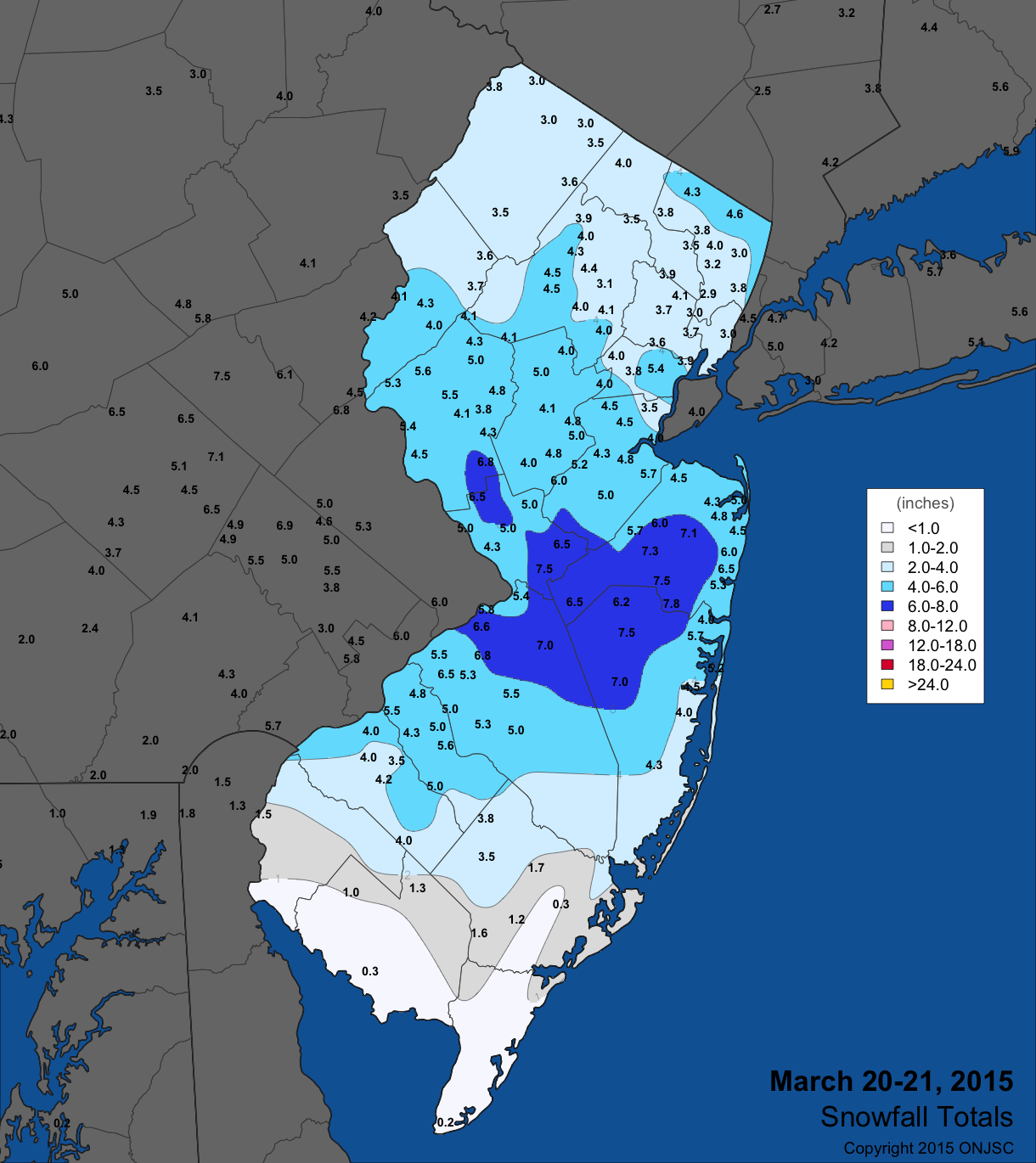 national weather service snowfall totals