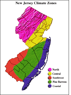NJ Climate Zone Map